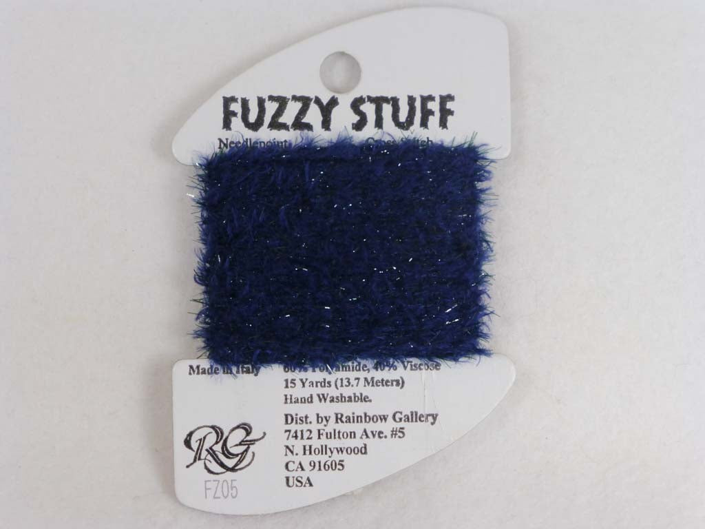 Fuzzy Stuff FZ05 Navy Blue by Rainbow Gallery From Beehive Needle Arts