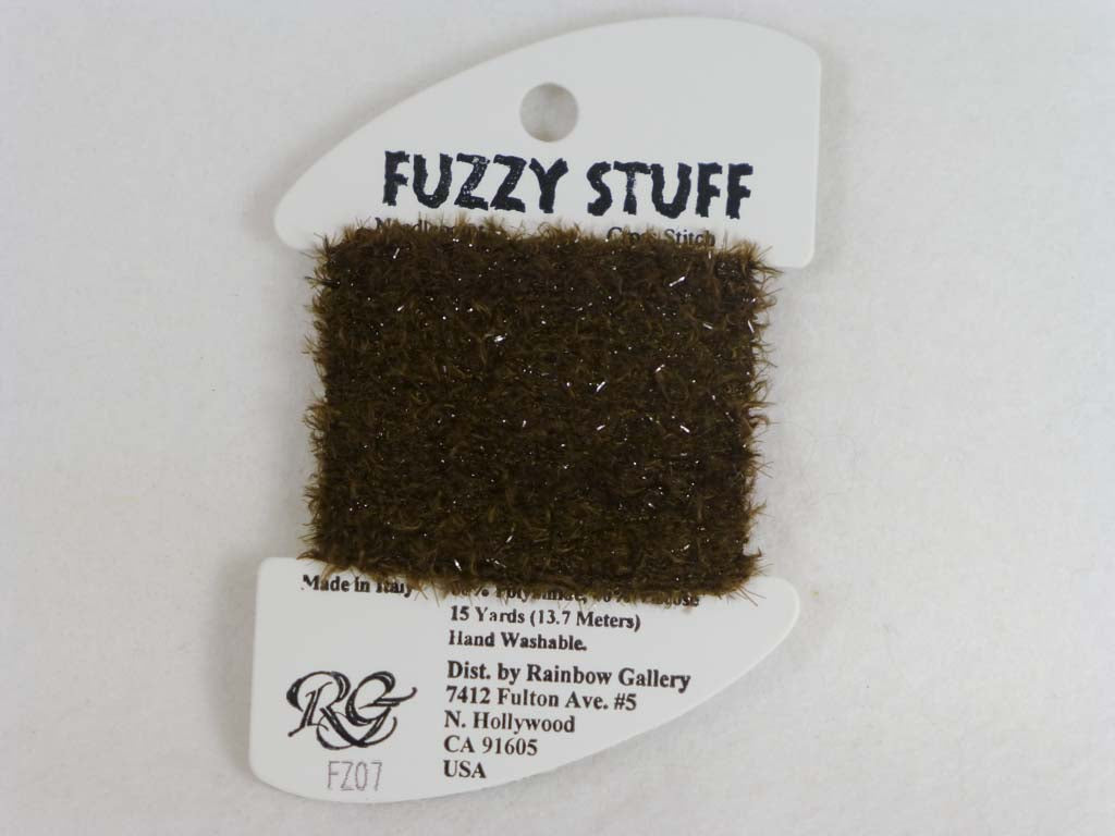 Fuzzy Stuff FZ07 Dark Brown by Rainbow Gallery From Beehive Needle Arts