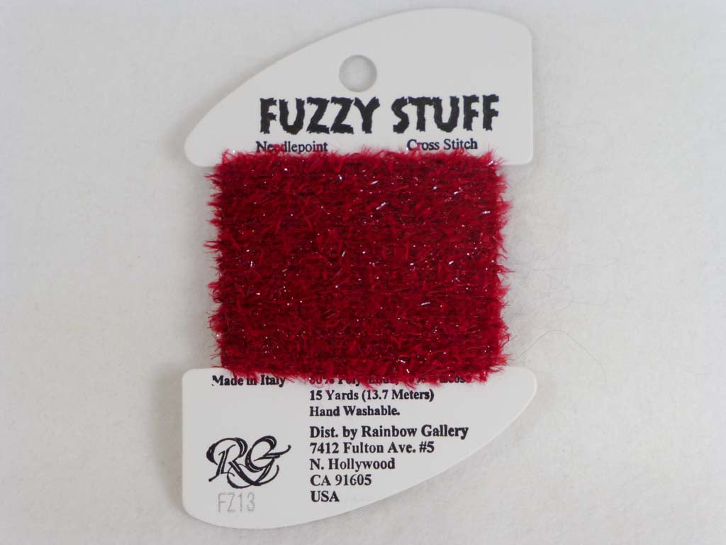Fuzzy Stuff FZ13 Red by Rainbow Gallery From Beehive Needle Arts