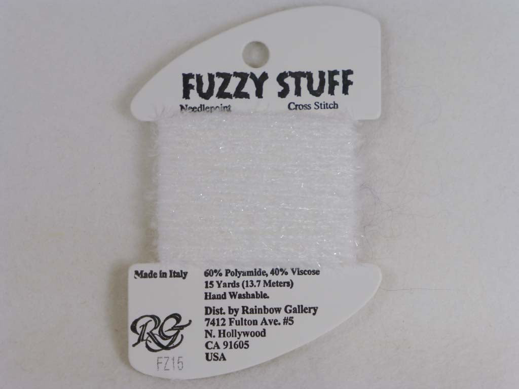 Fuzzy Stuff FZ15 White by Rainbow Gallery From Beehive Needle Arts