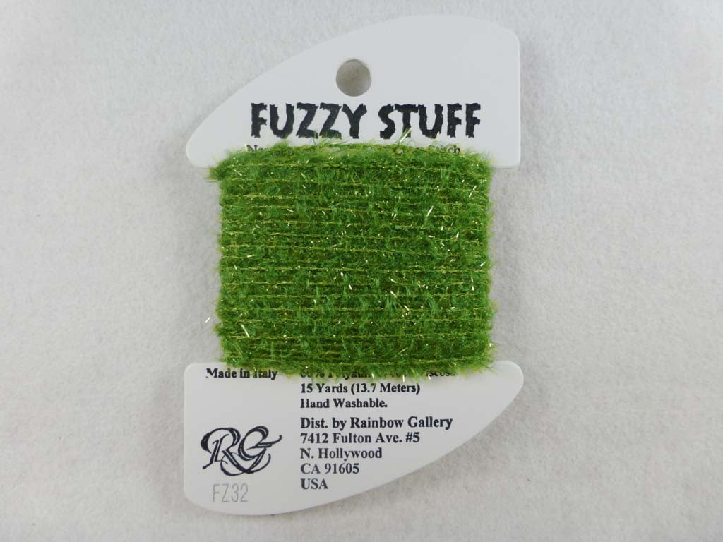 Fuzzy Stuff FZ32 Leaf Green by Rainbow Gallery From Beehive Needle Arts