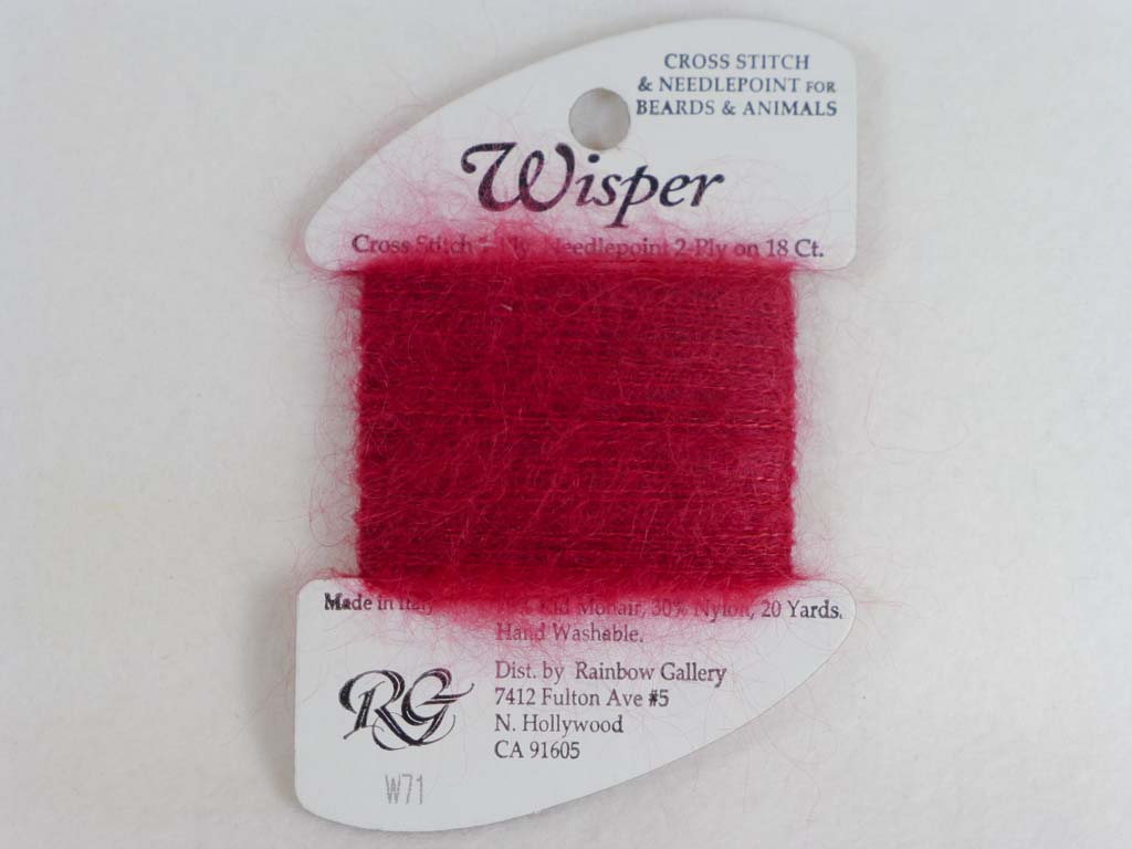 Wisper W71 Dark Red by Rainbow Gallery From Beehive Needle Arts
