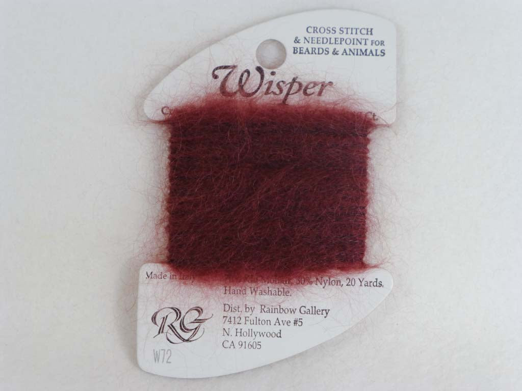 Wisper W72 Burgundy by Rainbow Gallery From Beehive Needle Arts