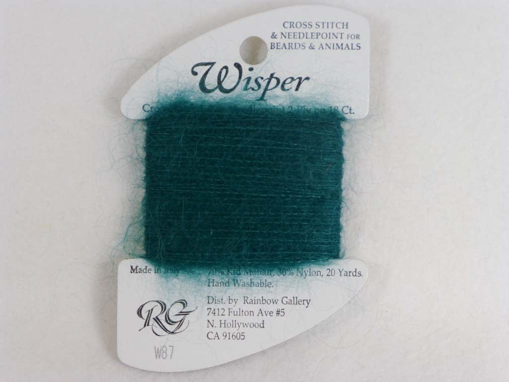 Wisper W87 Christmas Green by Rainbow Gallery From Beehive Needle Arts