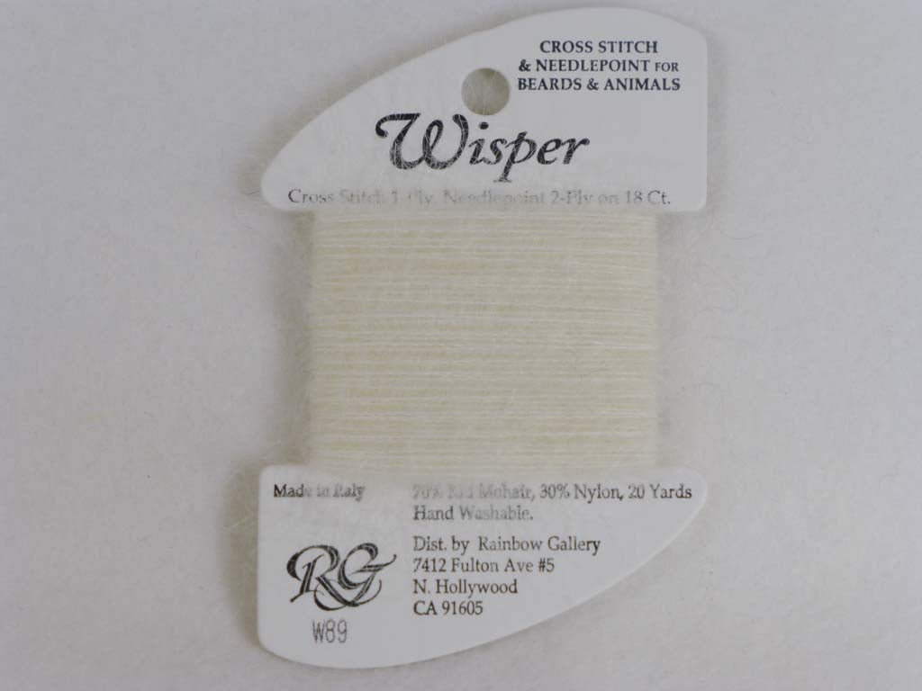 Wisper W89 Ecru by Rainbow Gallery From Beehive Needle Arts