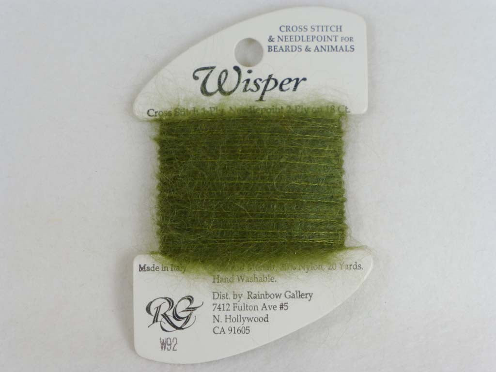 Wisper W92 Olive by Rainbow Gallery From Beehive Needle Arts