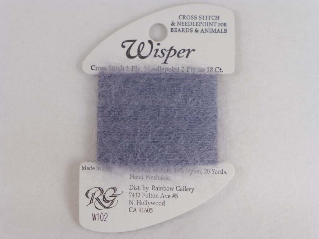 Wisper W102 Dark Pearl Gray by Rainbow Gallery From Beehive Needle Arts