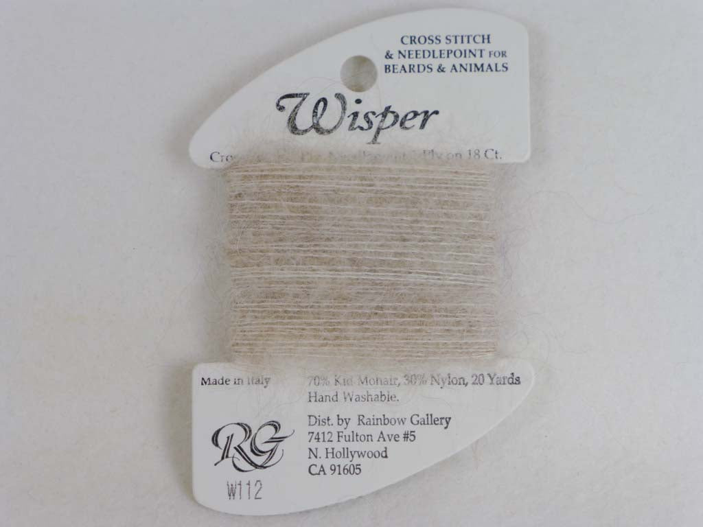 Wisper W112 Taupe Heather by Rainbow Gallery From Beehive Needle Arts