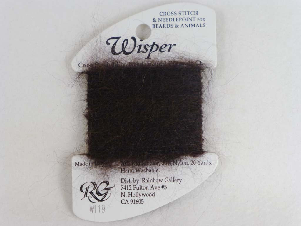 Wisper W119 Espresso by Rainbow Gallery From Beehive Needle Arts