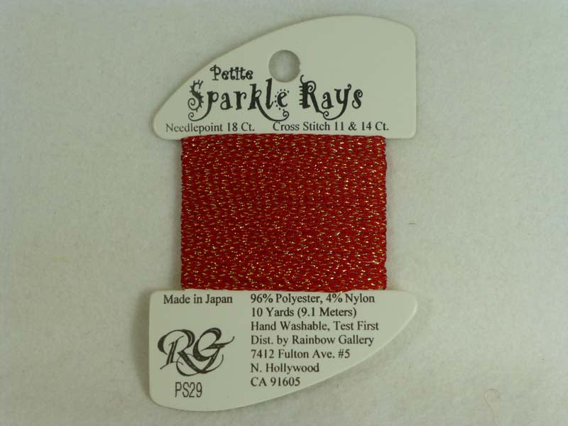 Petite Sparkle Rays PS29 Christmas Red