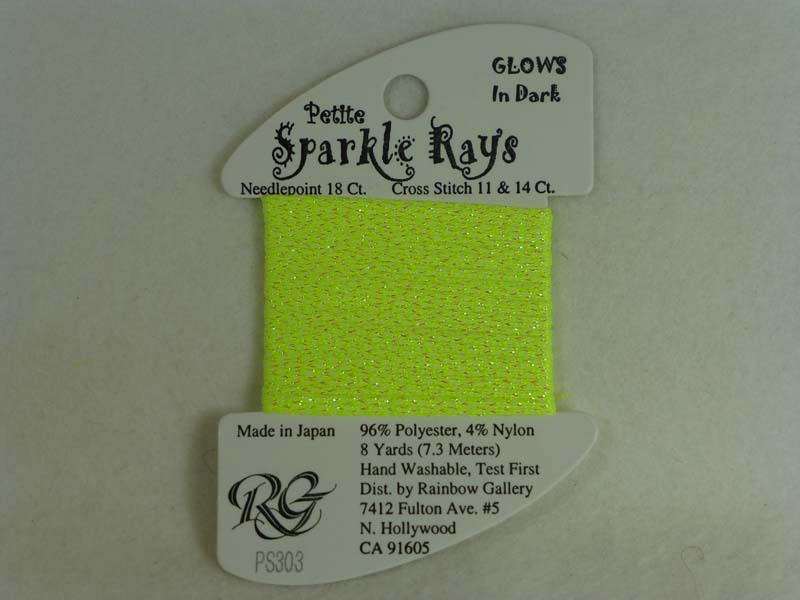 Petite Sparkle Rays PS303 Chartreuse Glow in the Dark