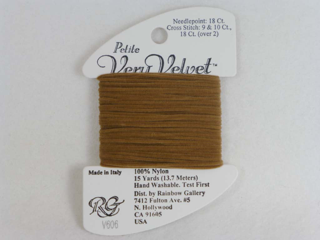 Petite Very Velvet V606 Tan by Rainbow Gallery From Beehive Needle Arts