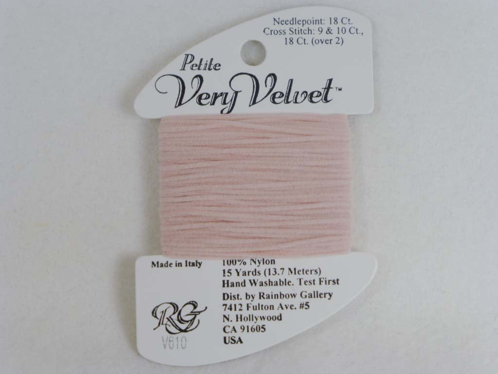 Petite Very Velvet V610 Pink by Rainbow Gallery From Beehive Needle Arts