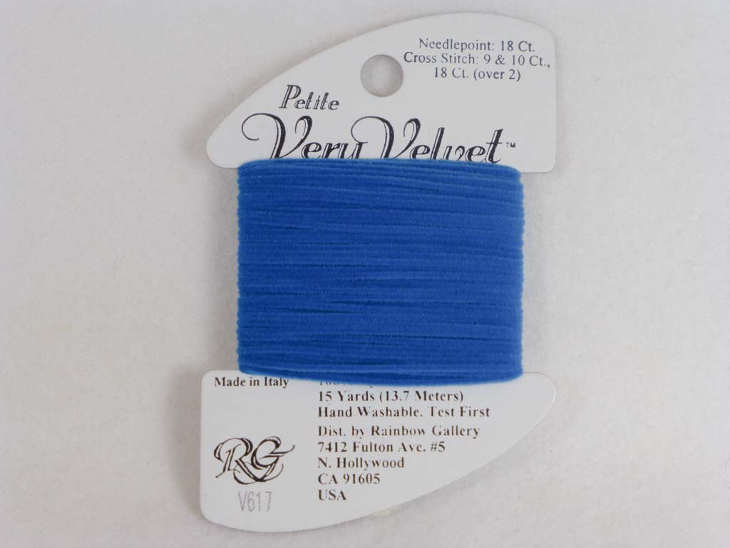 Petite Very Velvet V617 Peacock Blue by Rainbow Gallery From Beehive Needle Arts