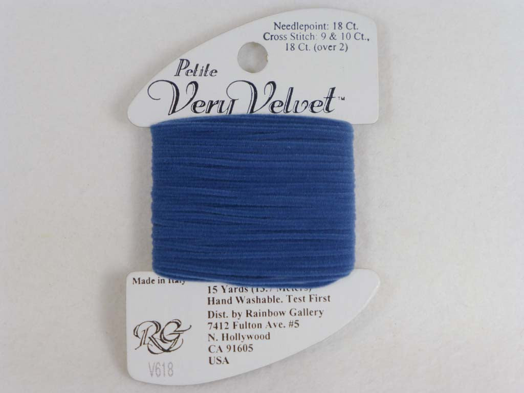 Petite Very Velvet V618 Antique Blue by Rainbow Gallery From Beehive Needle Arts
