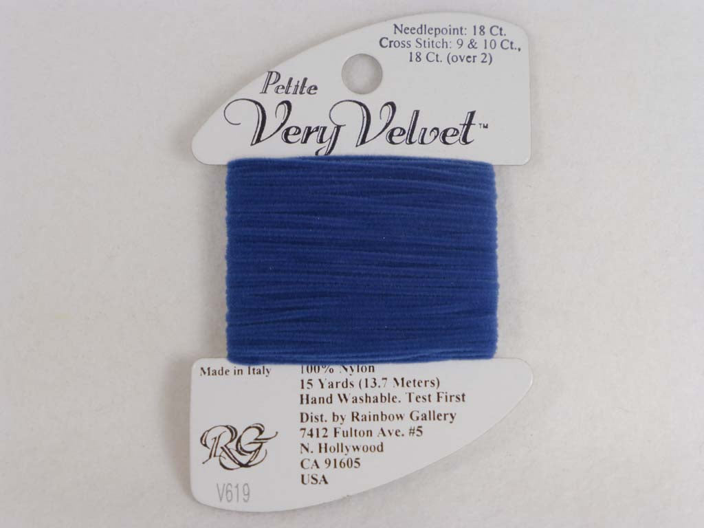 Petite Very Velvet V619 Demin by Rainbow Gallery From Beehive Needle Arts