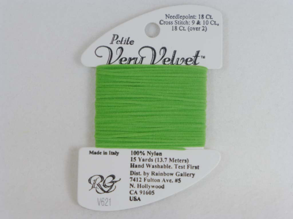 Petite Very Velvet V621 Lite Green by Rainbow Gallery From Beehive Needle Arts