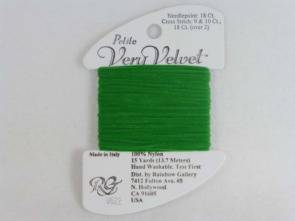 Petite Very Velvet V622 Green by Rainbow Gallery From Beehive Needle Arts