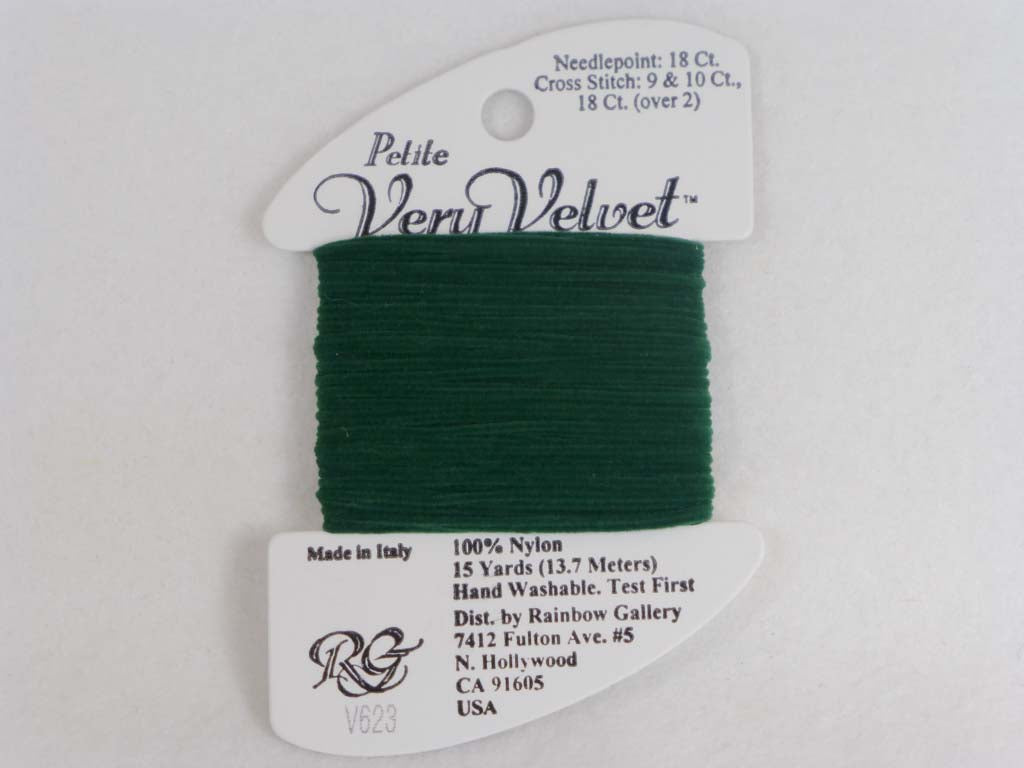 Petite Very Velvet V623 Dark Green by Rainbow Gallery From Beehive Needle Arts