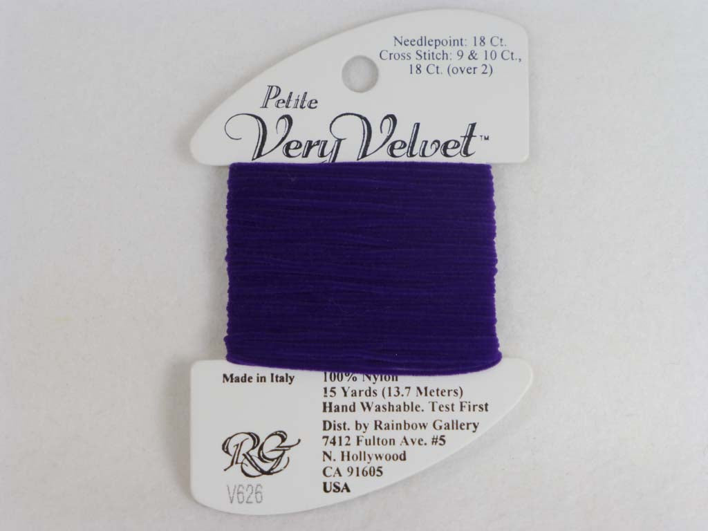 Petite Very Velvet V626 Purple by Rainbow Gallery From Beehive Needle Arts