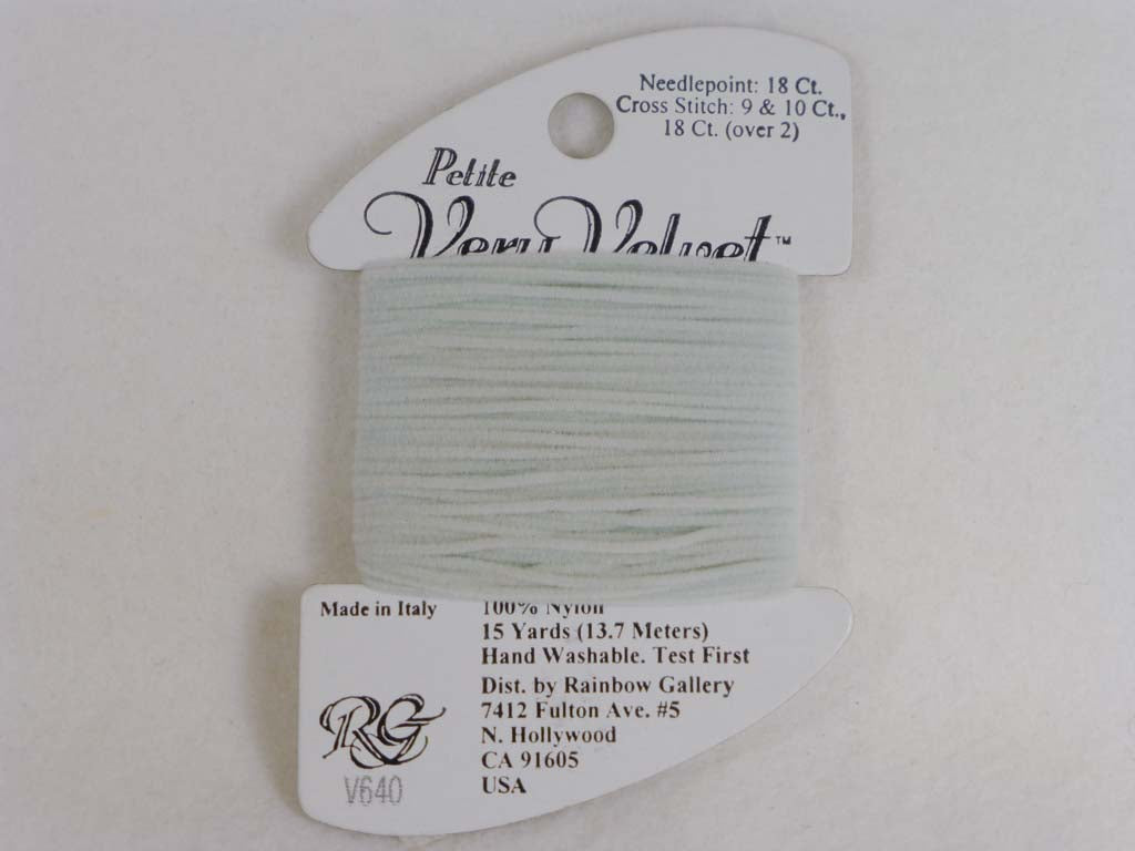Petite Very Velvet V640 Blue Blush by Rainbow Gallery From Beehive Needle Arts