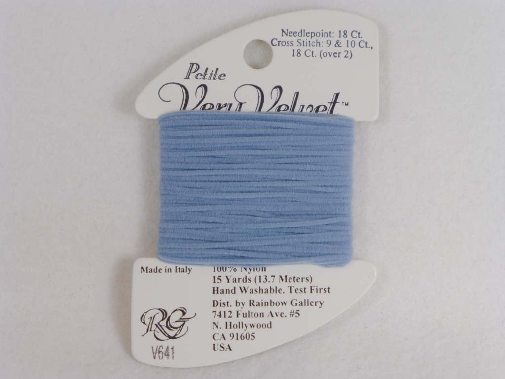 Petite Very Velvet V641 Lite Antique Blue by Rainbow Gallery From Beehive Needle Arts