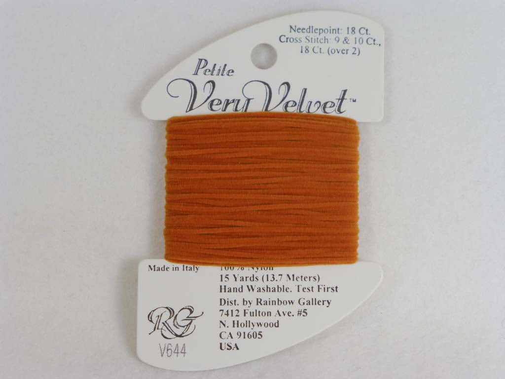Petite Very Velvet V644 Lite Golden Brown by Rainbow Gallery From Beehive Needle Arts