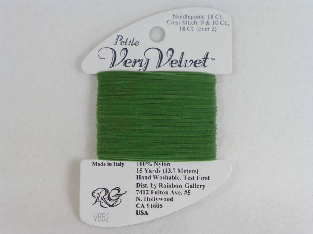 Petite Very Velvet V652 Hunter Green by Rainbow Gallery From Beehive Needle Arts