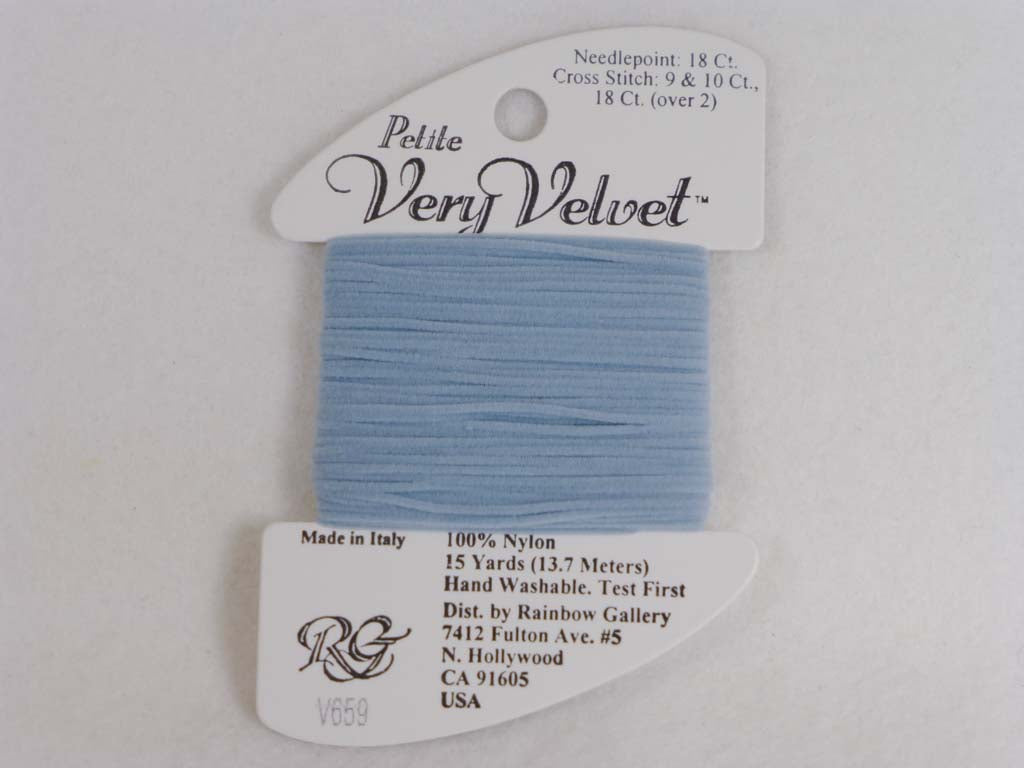 Petite Very Velvet V659 Pale Blue by Rainbow Gallery From Beehive Needle Arts