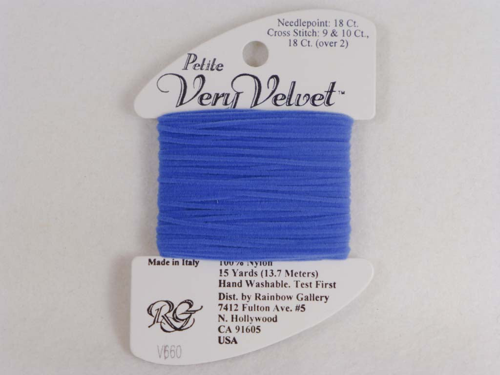 Petite Very Velvet V660 Blue by Rainbow Gallery From Beehive Needle Arts