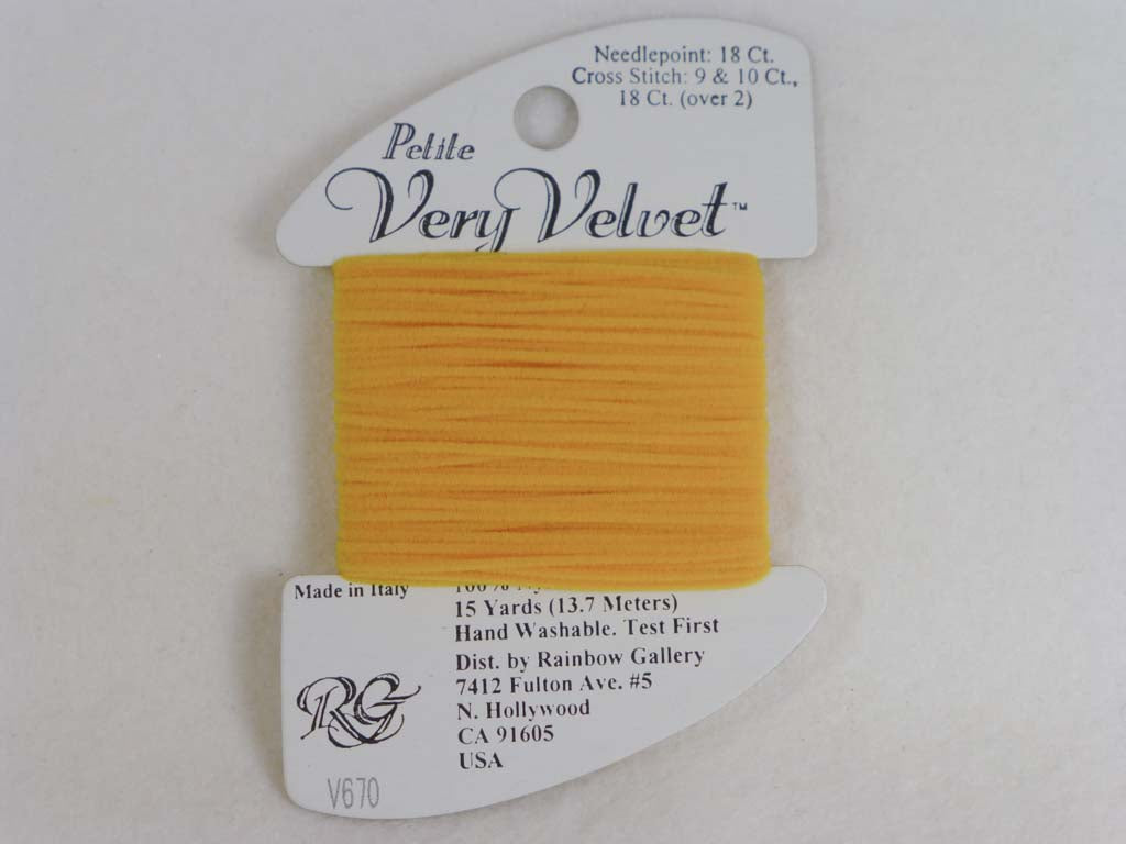 Petite Very Velvet V670 Yellow Gold by Rainbow Gallery From Beehive Needle Arts