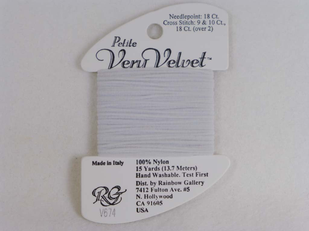 Petite Very Velvet V674 Lite Pearl Gray by Rainbow Gallery From Beehive Needle Arts