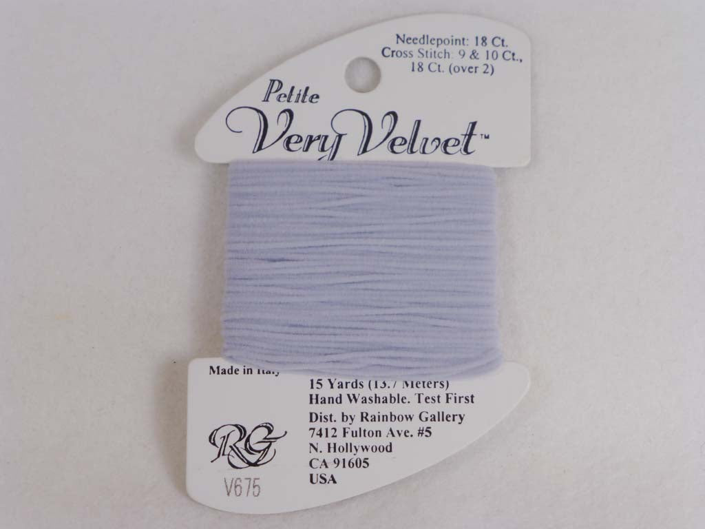 Petite Very Velvet V675 Pearl Gray by Rainbow Gallery From Beehive Needle Arts