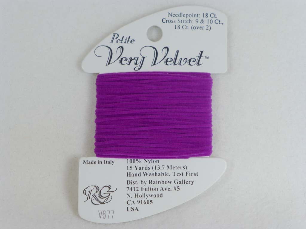 Petite Very Velvet V677 Dark Fuchsia by Rainbow Gallery From Beehive Needle Arts