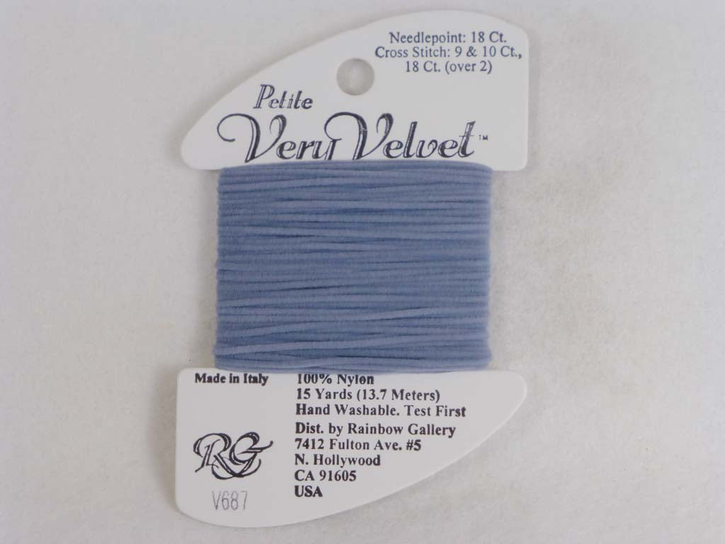 Petite Very Velvet V687 Dark Pearl Gray by Rainbow Gallery From Beehive Needle Arts