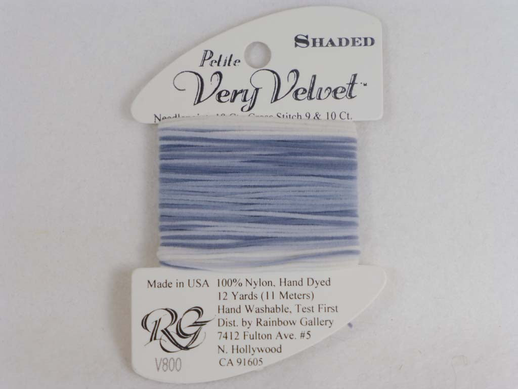 Shaded Very Velvet V800 Dove Greys by Rainbow Gallery From Beehive Needle Arts