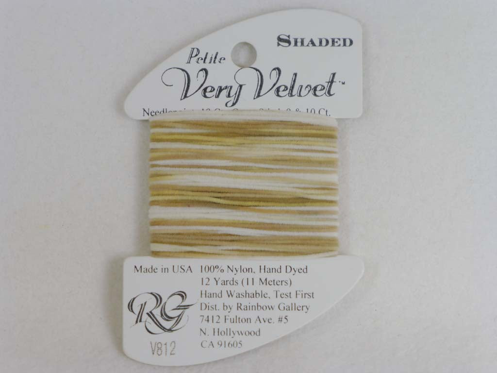 Shaded Very Velvet V812 Deserts Sands by Rainbow Gallery From Beehive Needle Arts