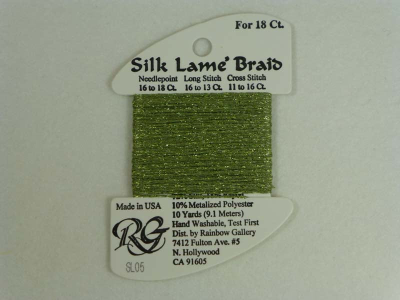 Silk Lame Braid SL05 Avocado