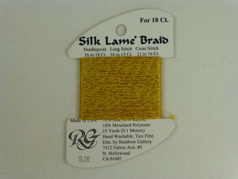 Silk Lame Braid SL06 Gold