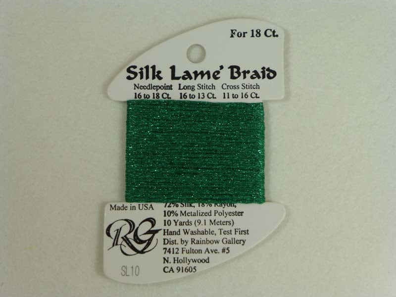 Silk Lame Braid SL10 Green