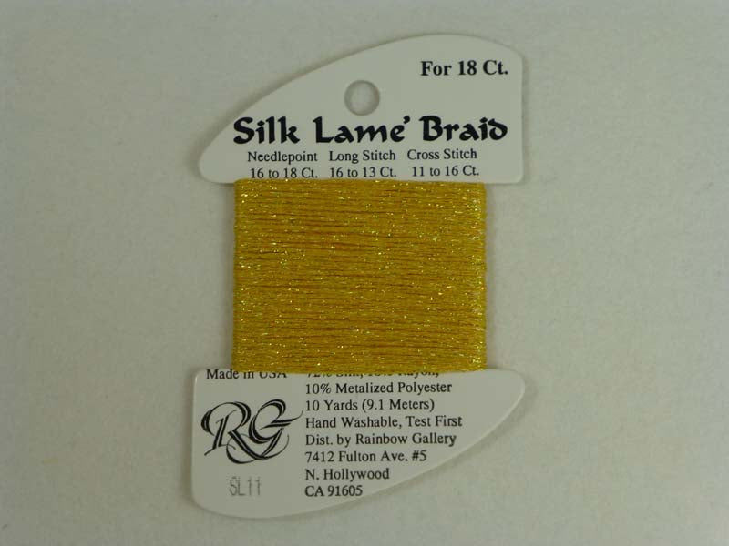 Silk Lame Braid SL11 Yellow