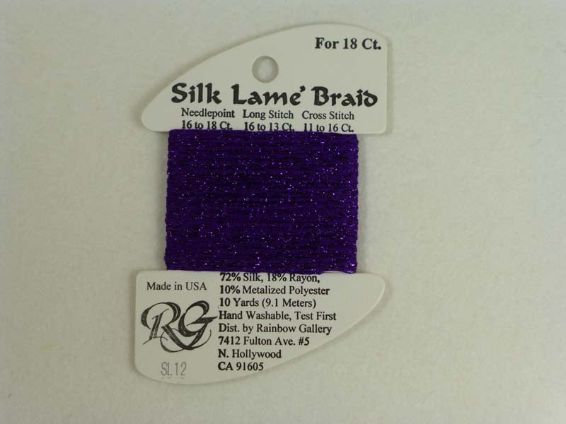 Silk Lame Braid SL12 Purple