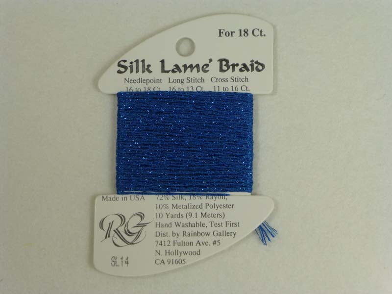 Silk Lame Braid SL14 Blue