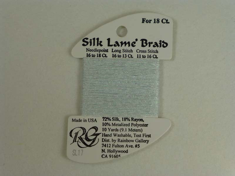 Silk Lame Braid SL17 Lite Surf Blue