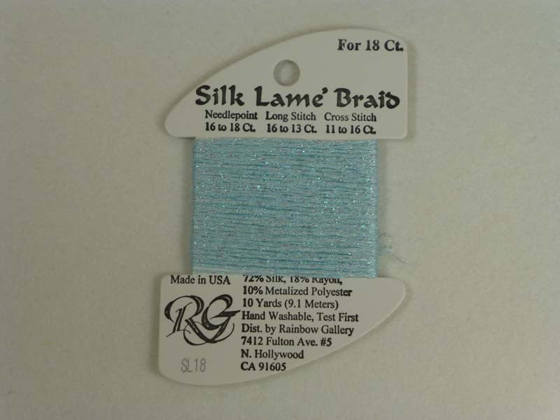 Silk Lame Braid SL18 Surf Blue