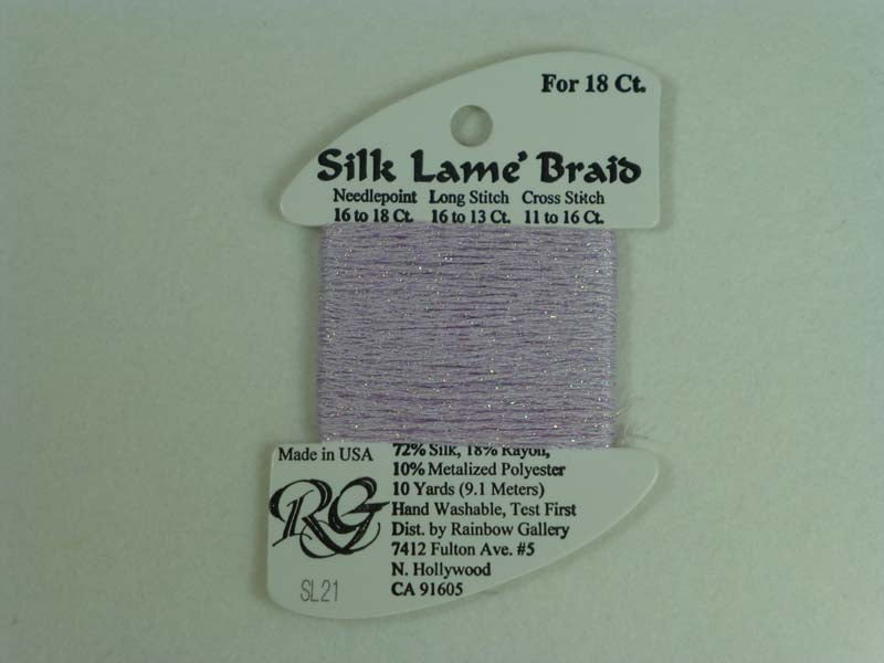 Silk Lame Braid SL21 Lite Lavender