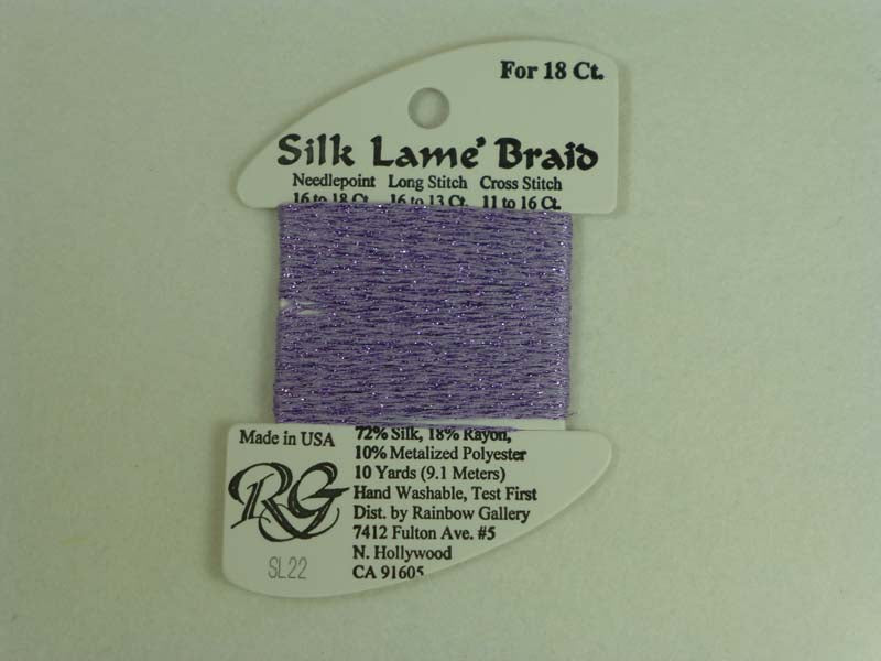 Silk Lame Braid SL22 Lavender