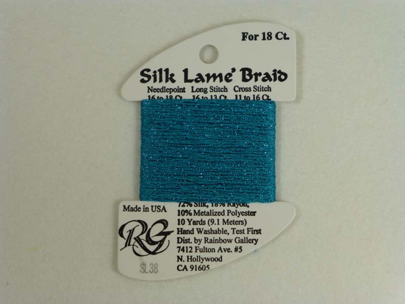Silk Lame Braid SL38 Caribbean
