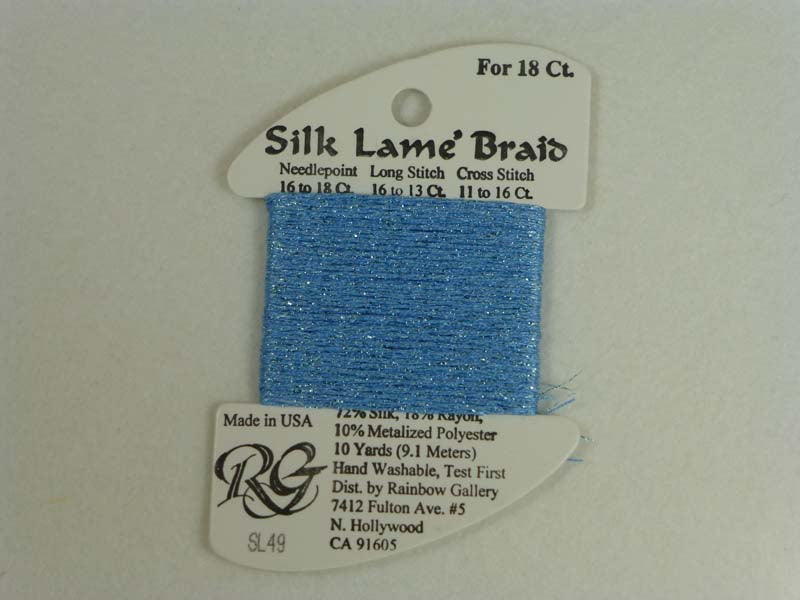 Silk Lame Braid SL49 China Blue
