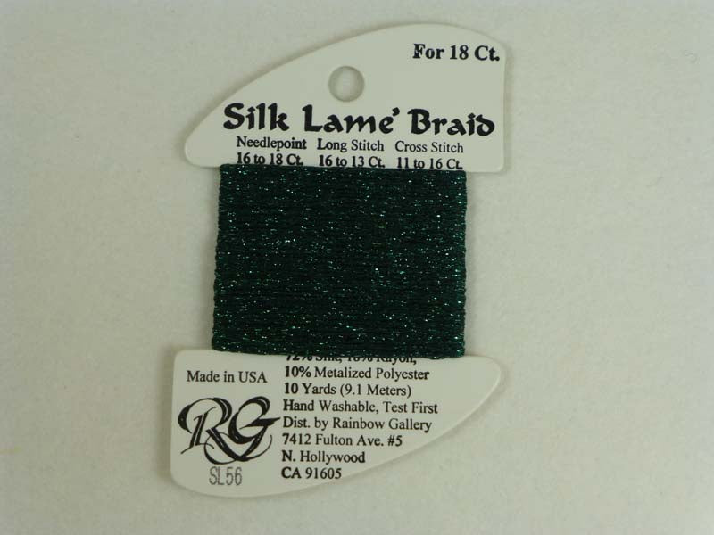 Silk Lame Braid SL56 Forest Green